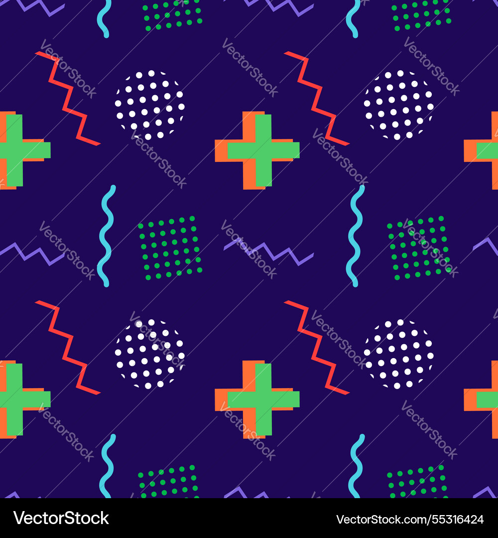 Seamless geometric pattern with abstract shapes Seamless geometric pattern with abstract shapes Vector Image
