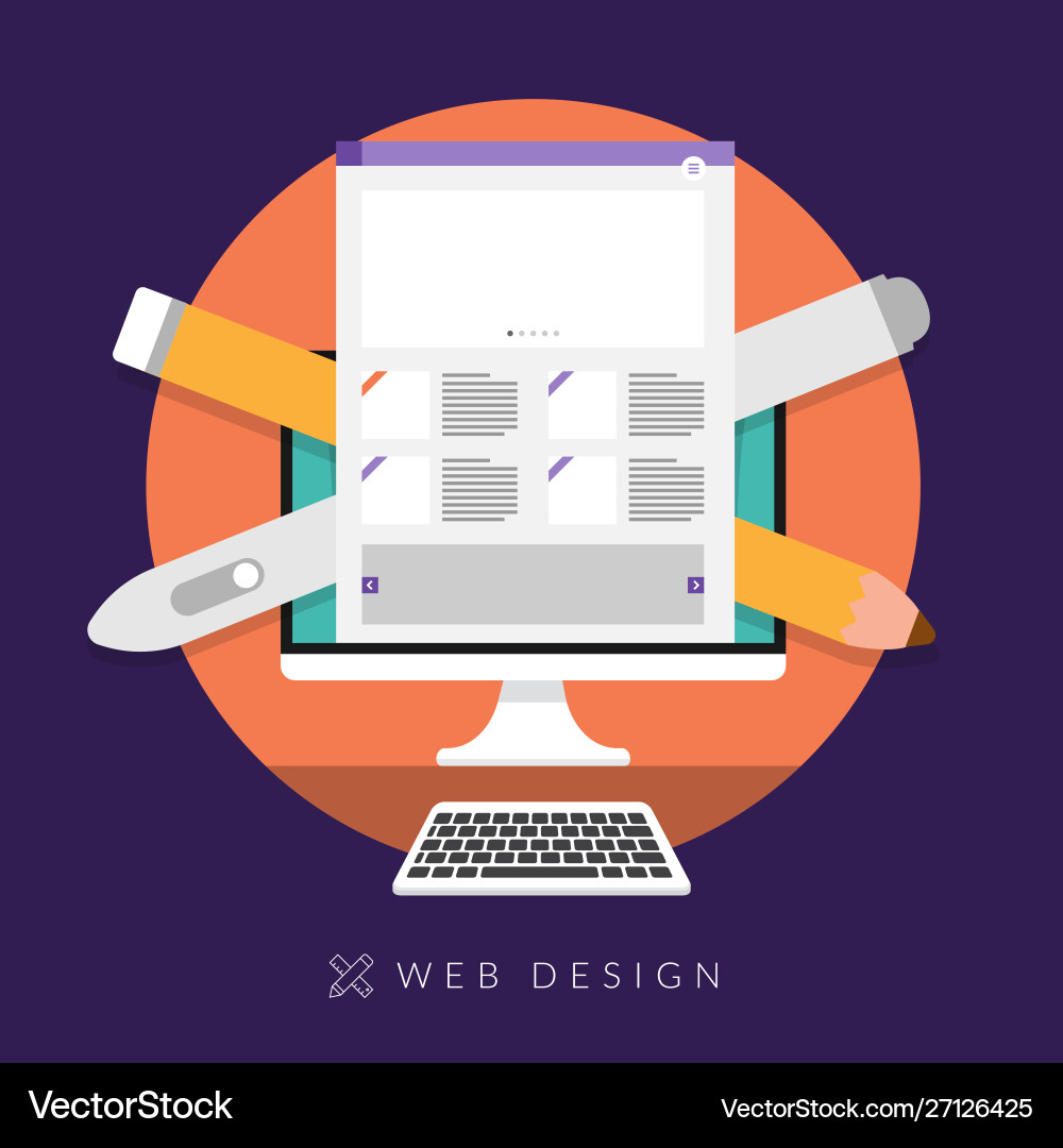 Concept web design Concept web design vector image