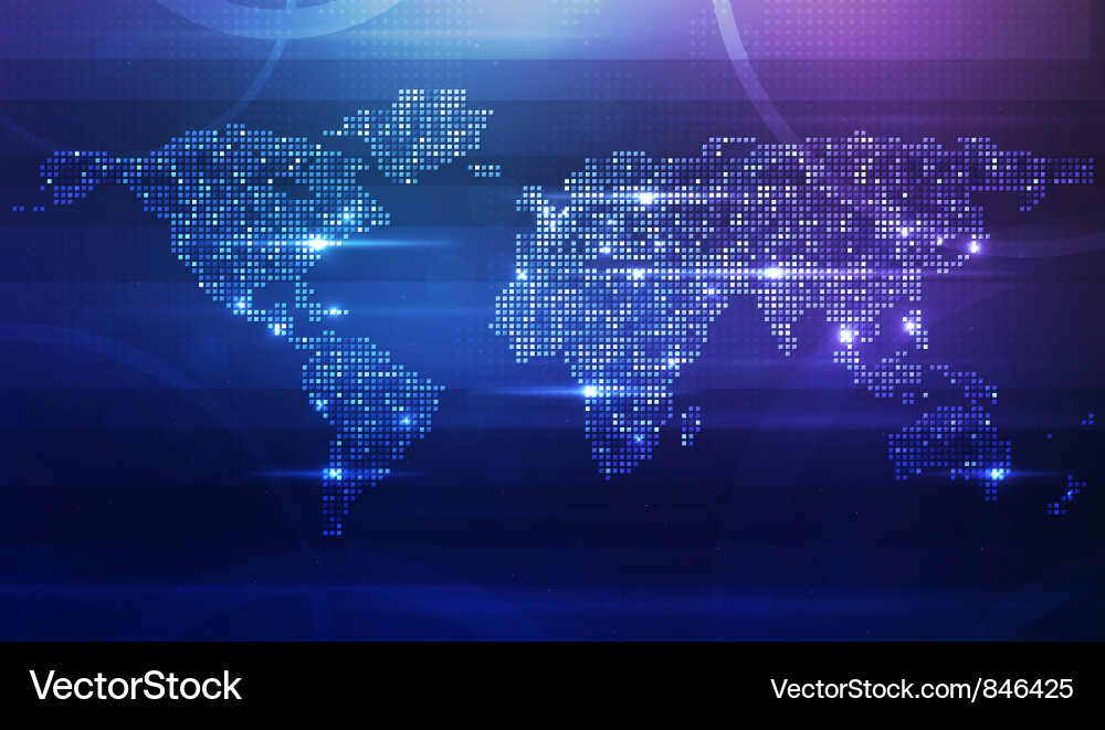 Global Network Background vector image