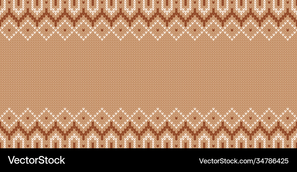 Knitwear template with empty place for text wide Knitwear template with empty place for text wide vector image