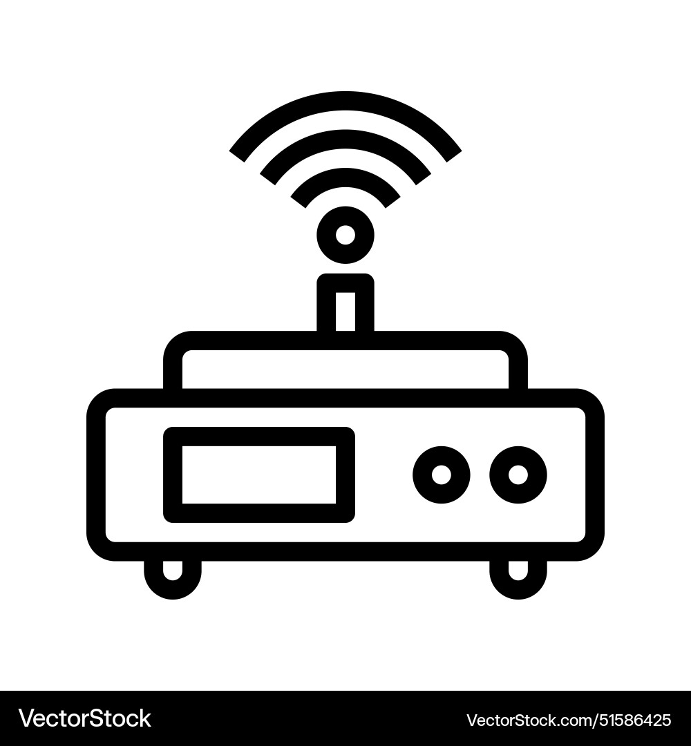 Wifi line icon network signal icons tool can Vector Image
