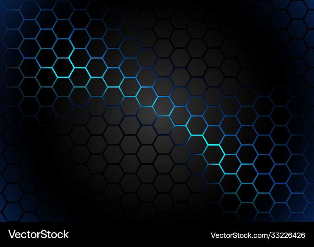 Dynamic Hexagonal Pattern Vector Image