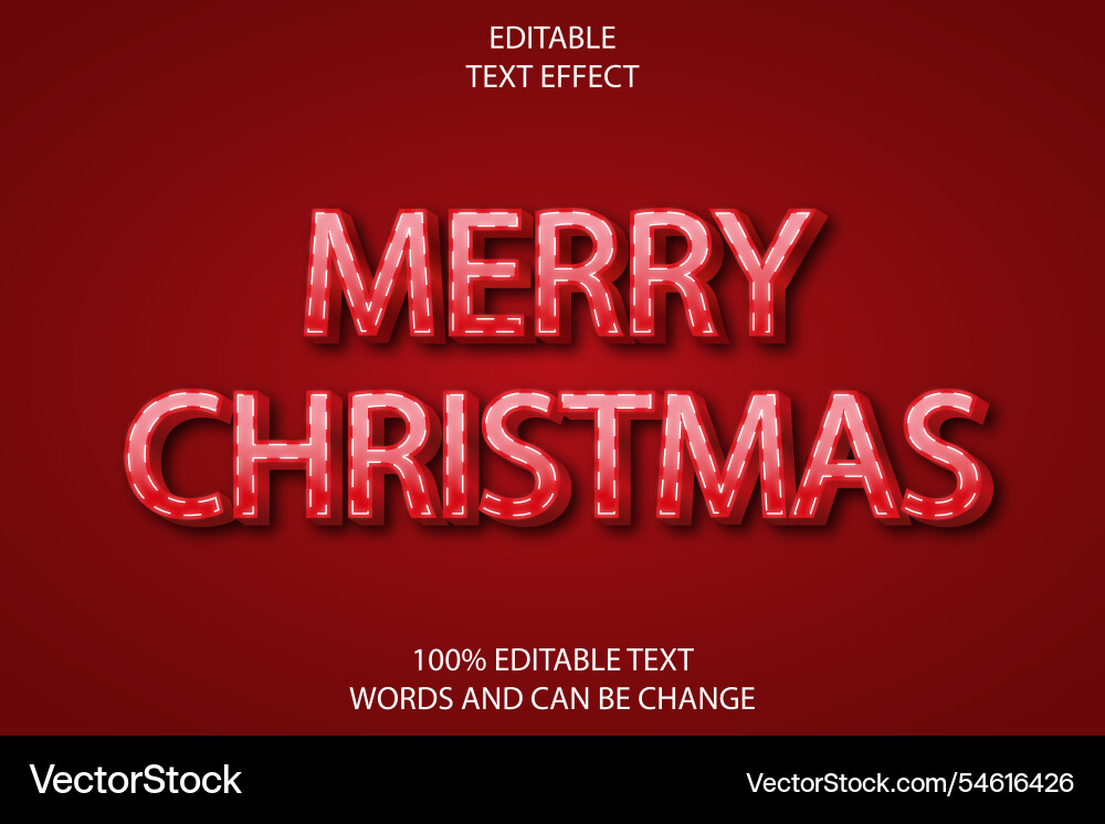 Editable text effect 3d emboss modern style Editable text effect 3d emboss modern style Vector Image
