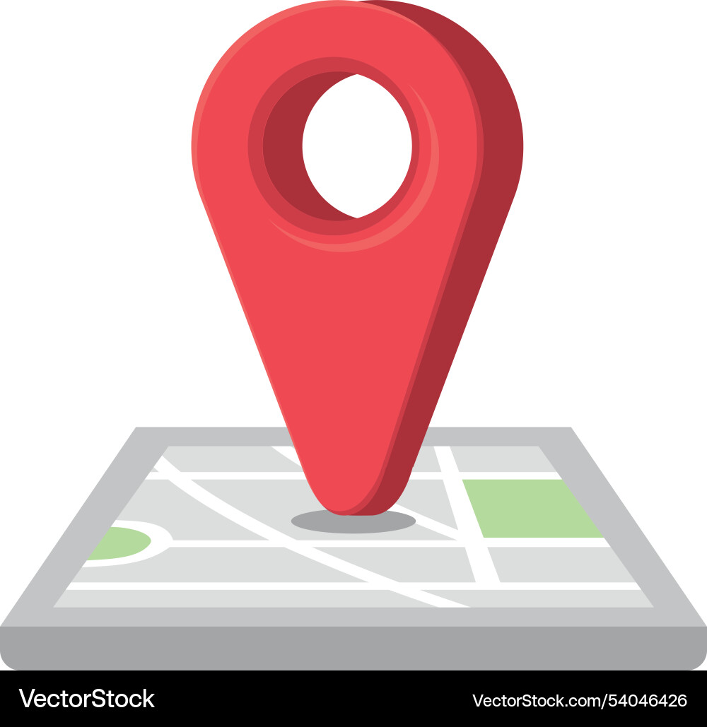 Map and navigation destination arrow Vector Image