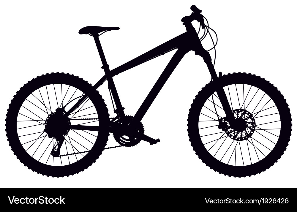 Mountain Bike Silhouette vector image