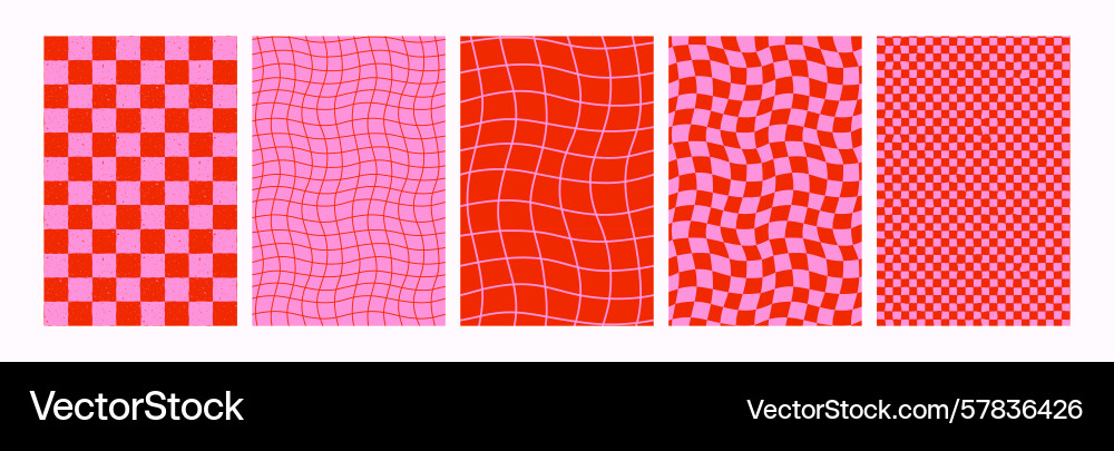 Retro checker grid seamless pattern backgrounds Retro checker grid seamless pattern backgrounds Vector Image