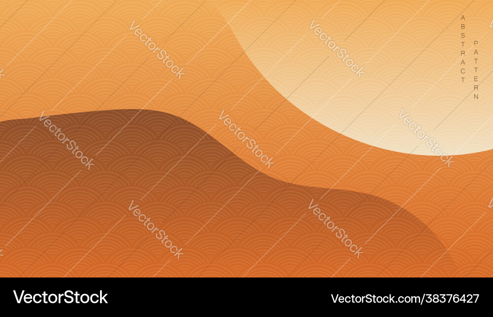 Abstract art background with curve elements vector image