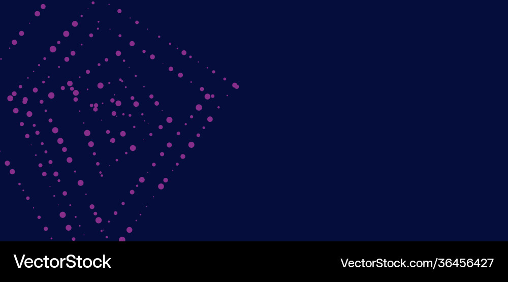 Dot and line consisting abstract graphics vector image
