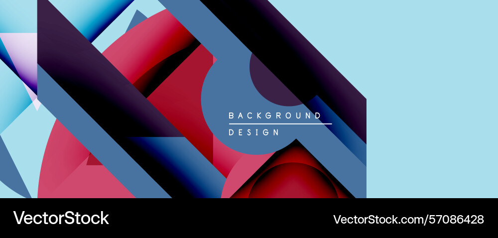 Abstract geometric design features overlapping Vector Image