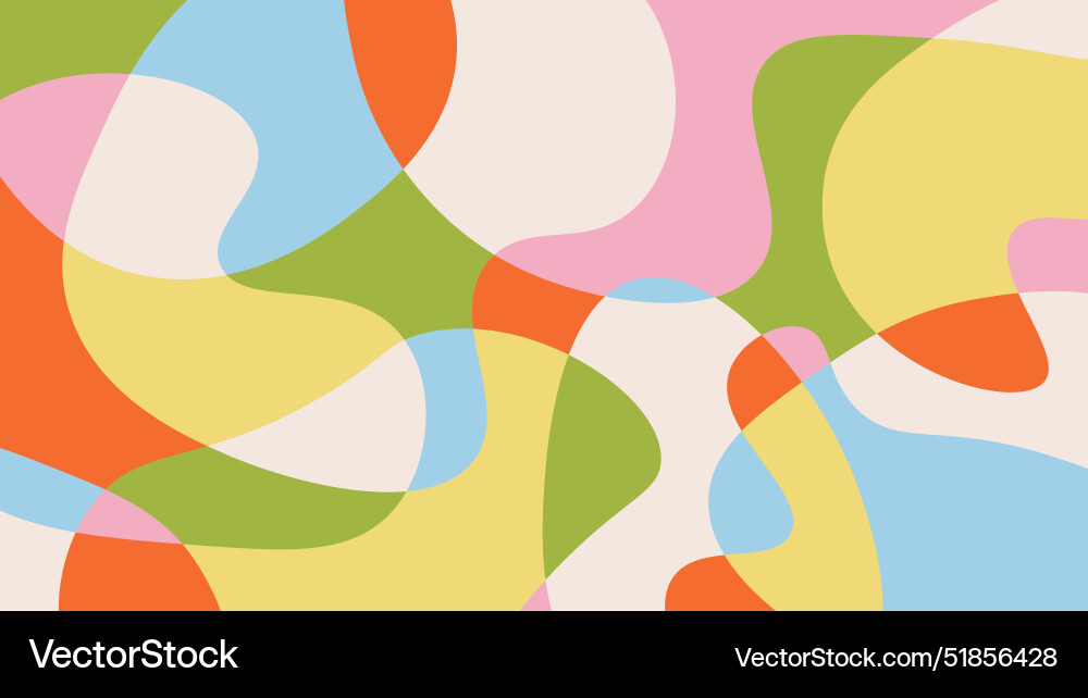 Fun abstract background in doodle style simple vector image