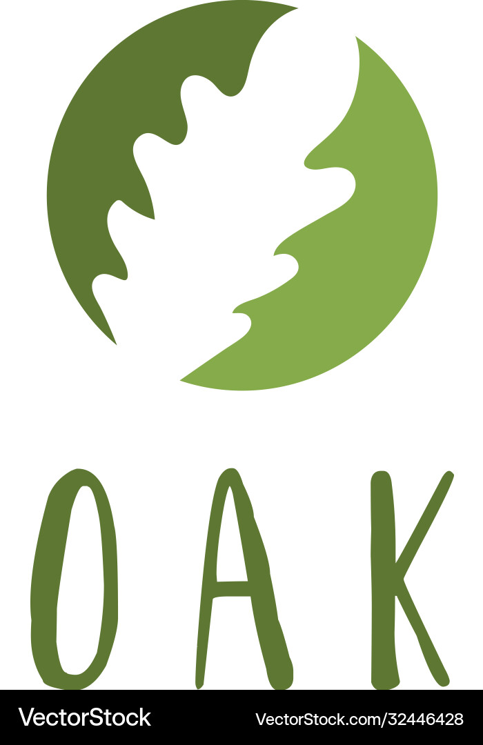 Oak Tree Logo Template Vector Image