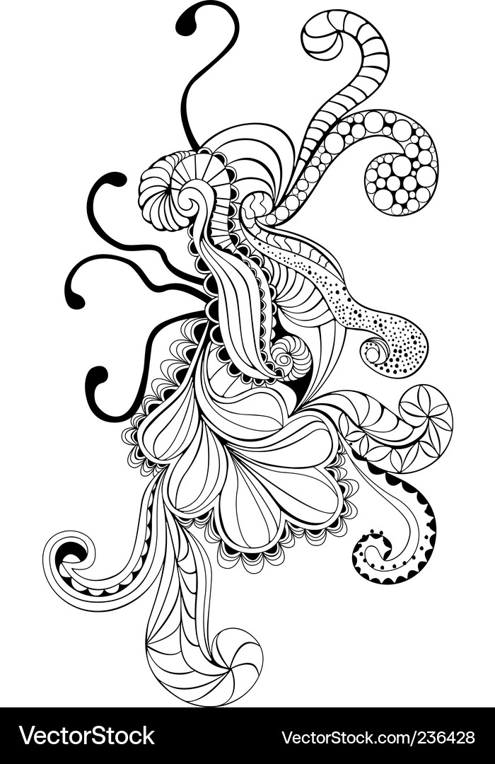 Swirling Psychedelic Patterns Vector Image