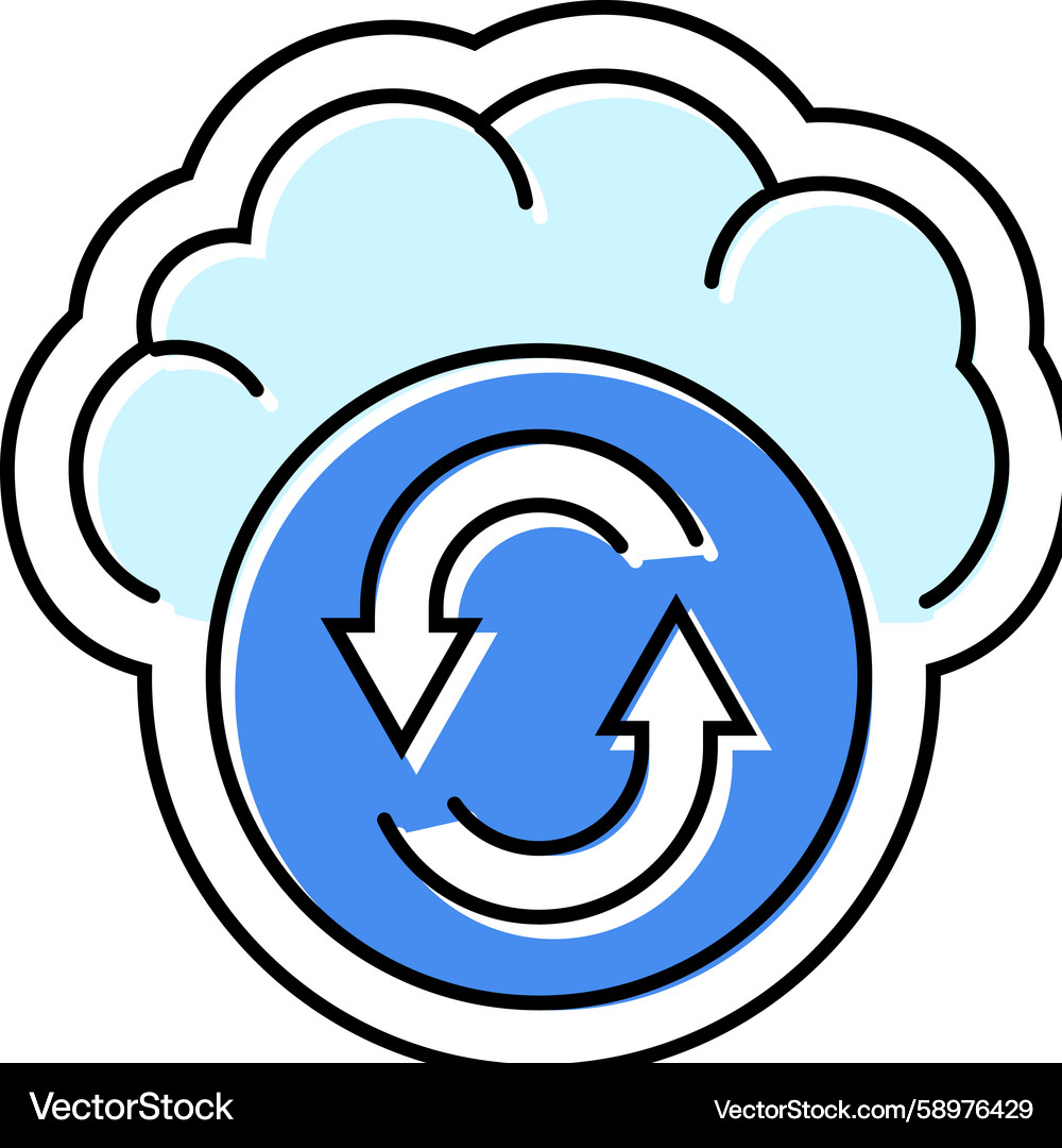 App Sync Icon - Connection Vector Image