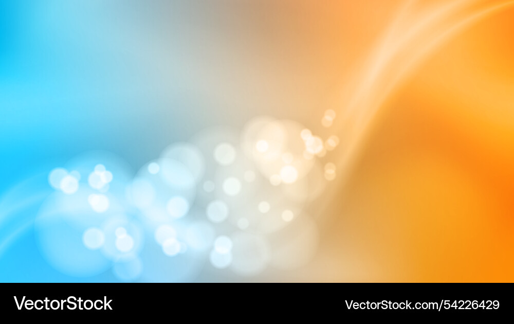 Bokeh on a colorful gradient background vector image