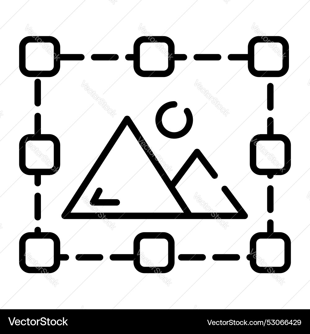 Grab this creative design of image resize vector image