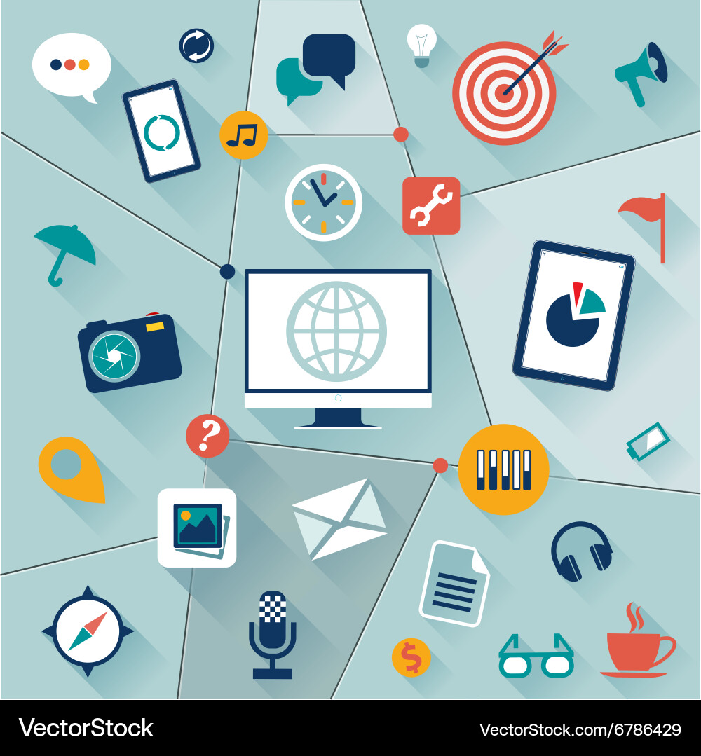 Website optimization vector image