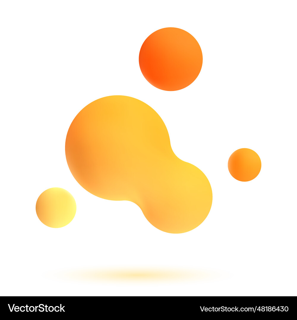 3d abstrakte blobs set 3d abstrakte blobs set vektorbild