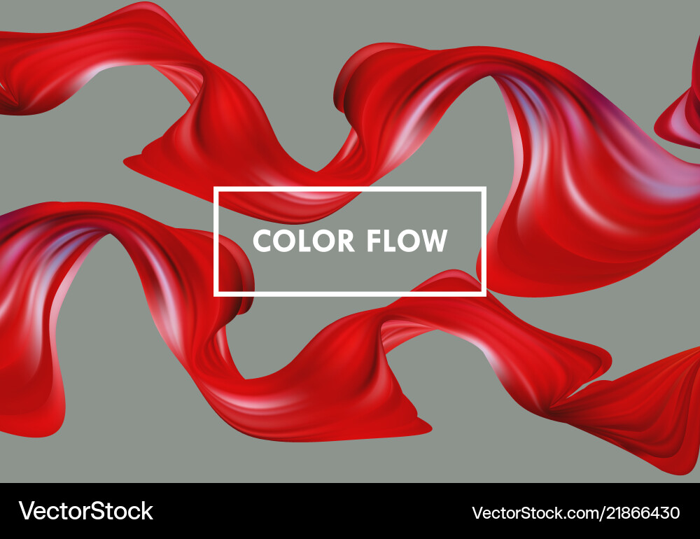 Abstract Fluid Color Flow vector image