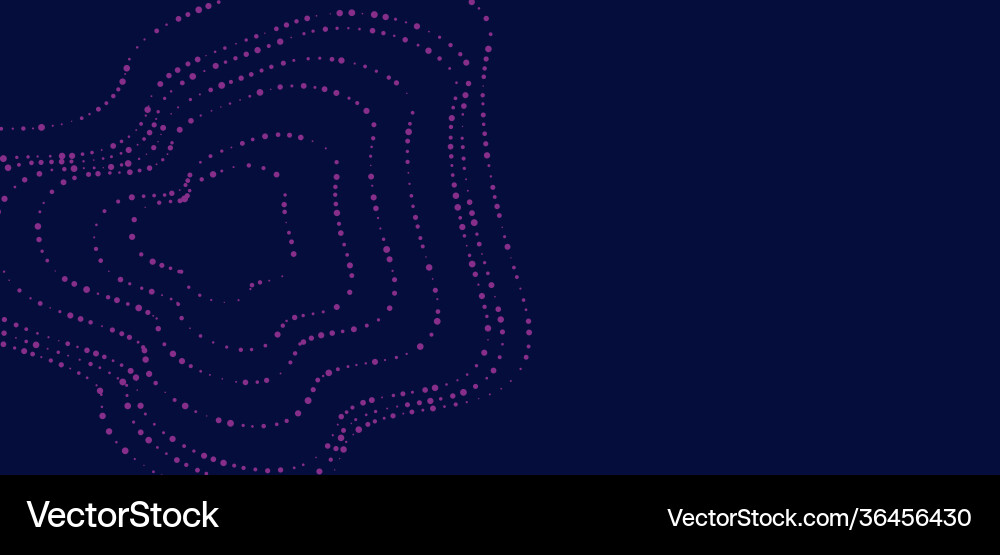 Dot and line consisting abstract graphics vector image