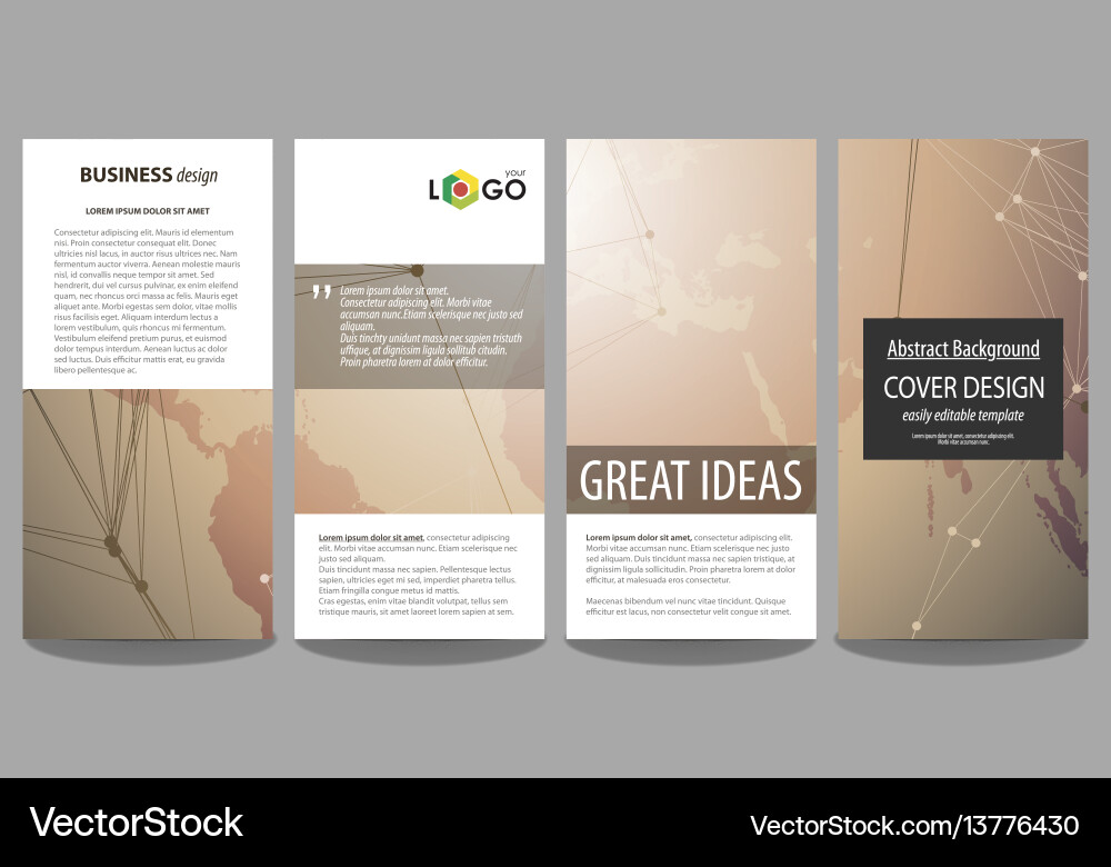 Global Network Layout Vector Image