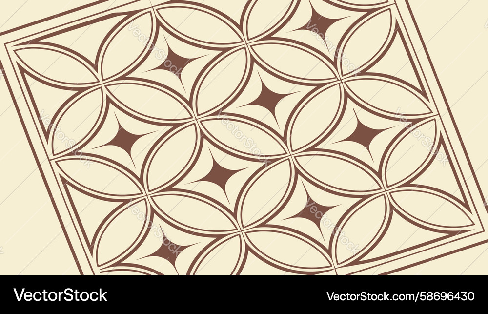 Intricate Circular Pattern Vector Image