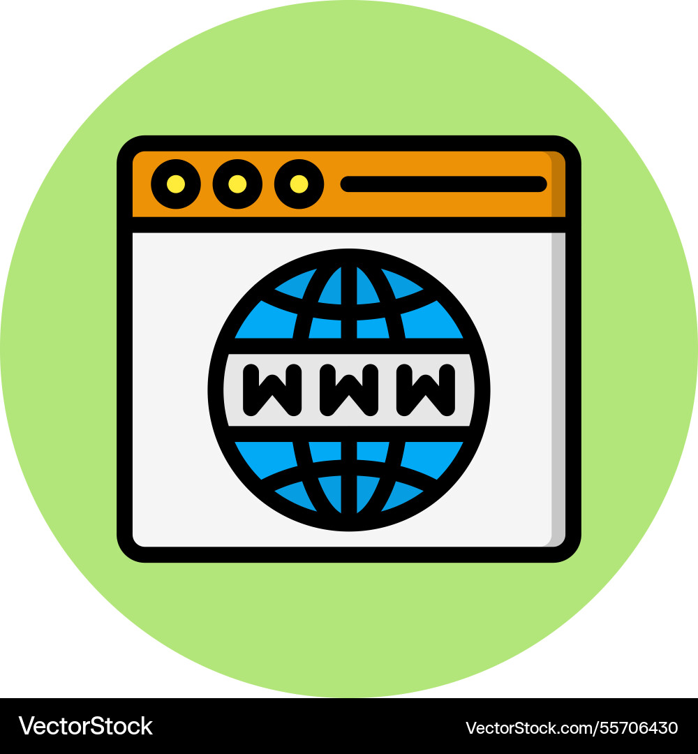 Web browser icon design Vector Image
