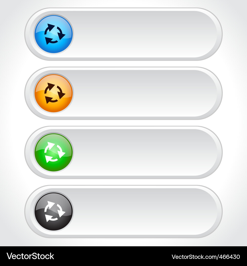 Web page buttons Vector Image