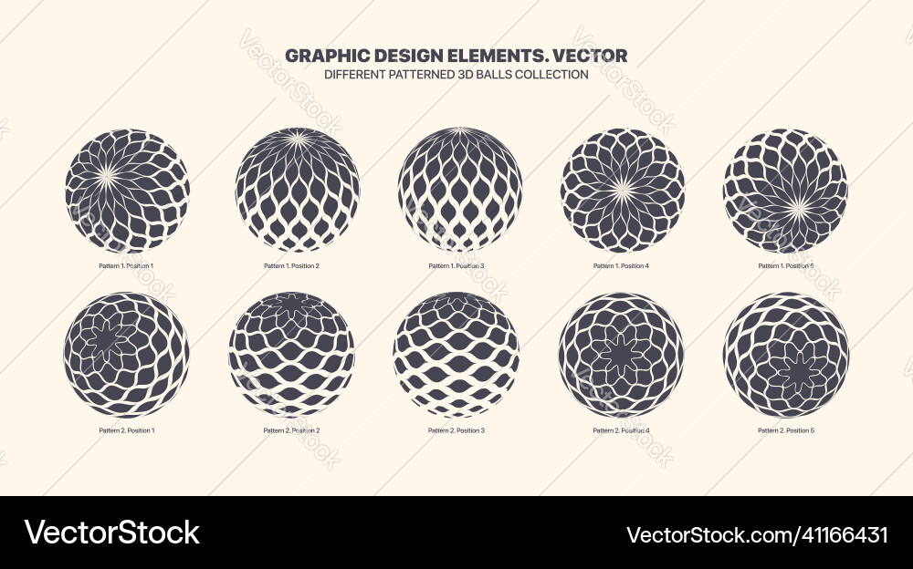Assorted various 3d balls in different positions Assorted various 3d balls in different positions vector image