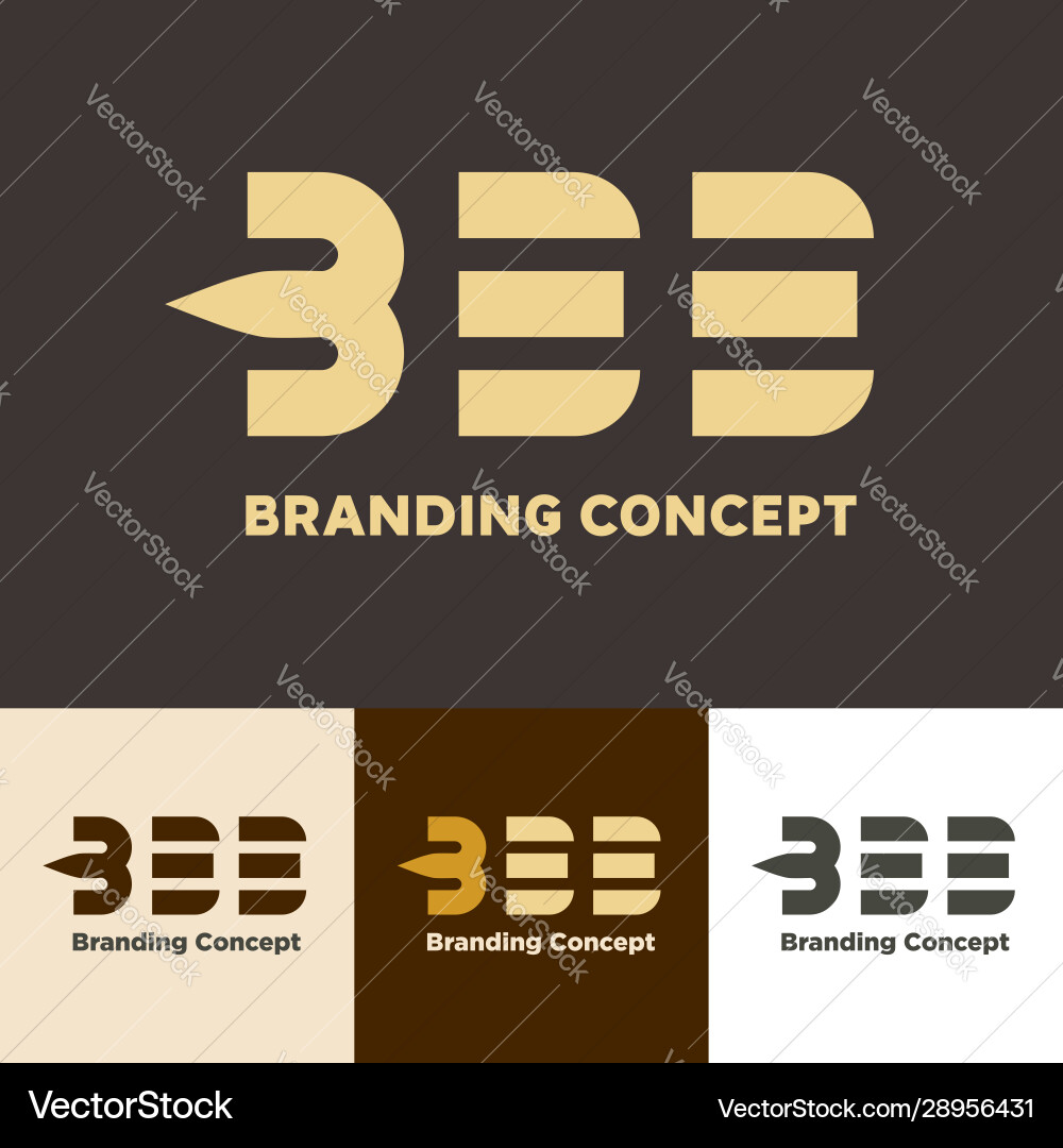 Bee branding concept Vector Image