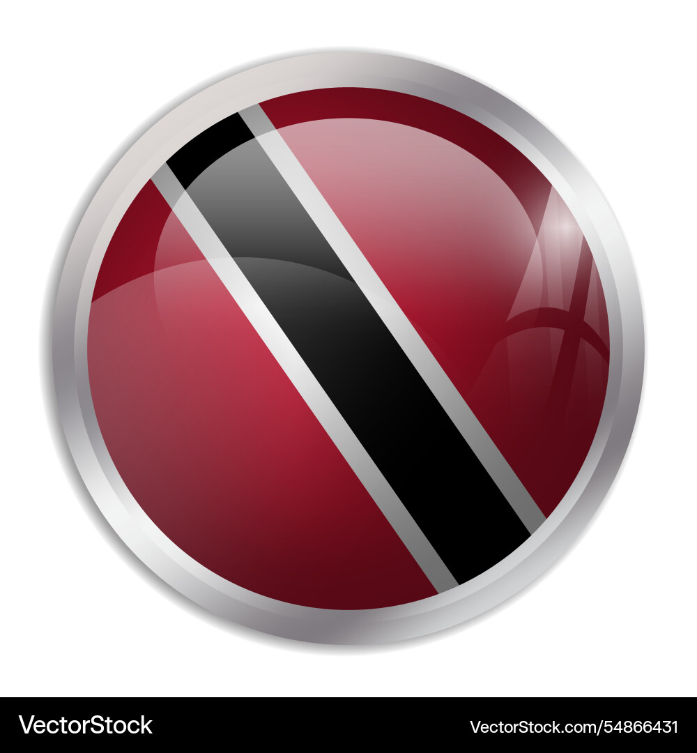 Kreis Flagge von Trinidad und Tobago Kreis Flagge von Trinidad und Tobago vektorbild