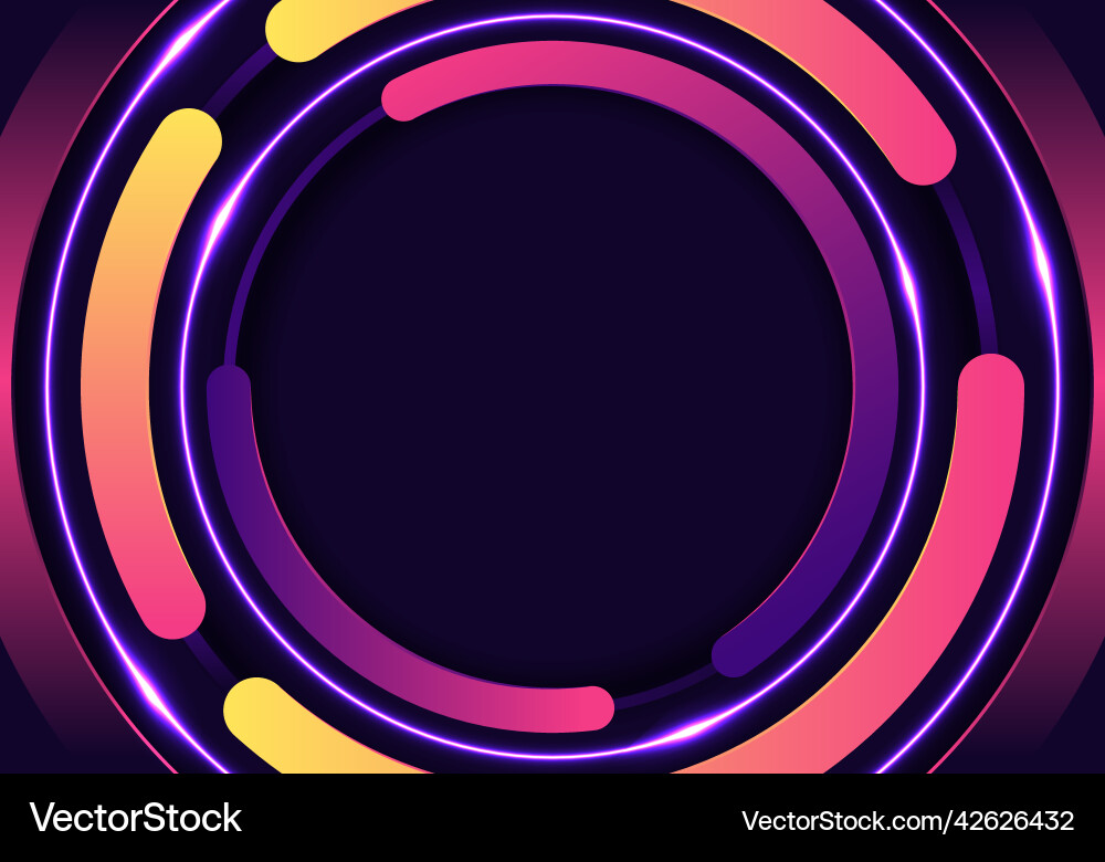 3d bright color circles rounded pattern 3d bright color circles rounded pattern vector image