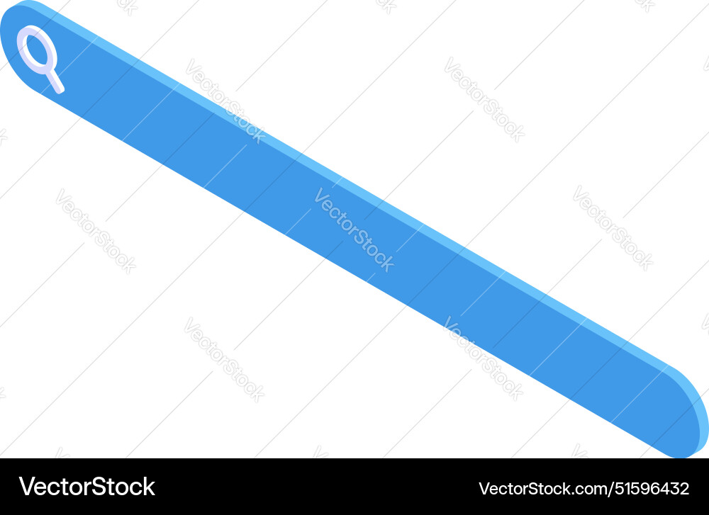 Blue search bar is displaying on white background Blue search bar is displaying on white background vector image