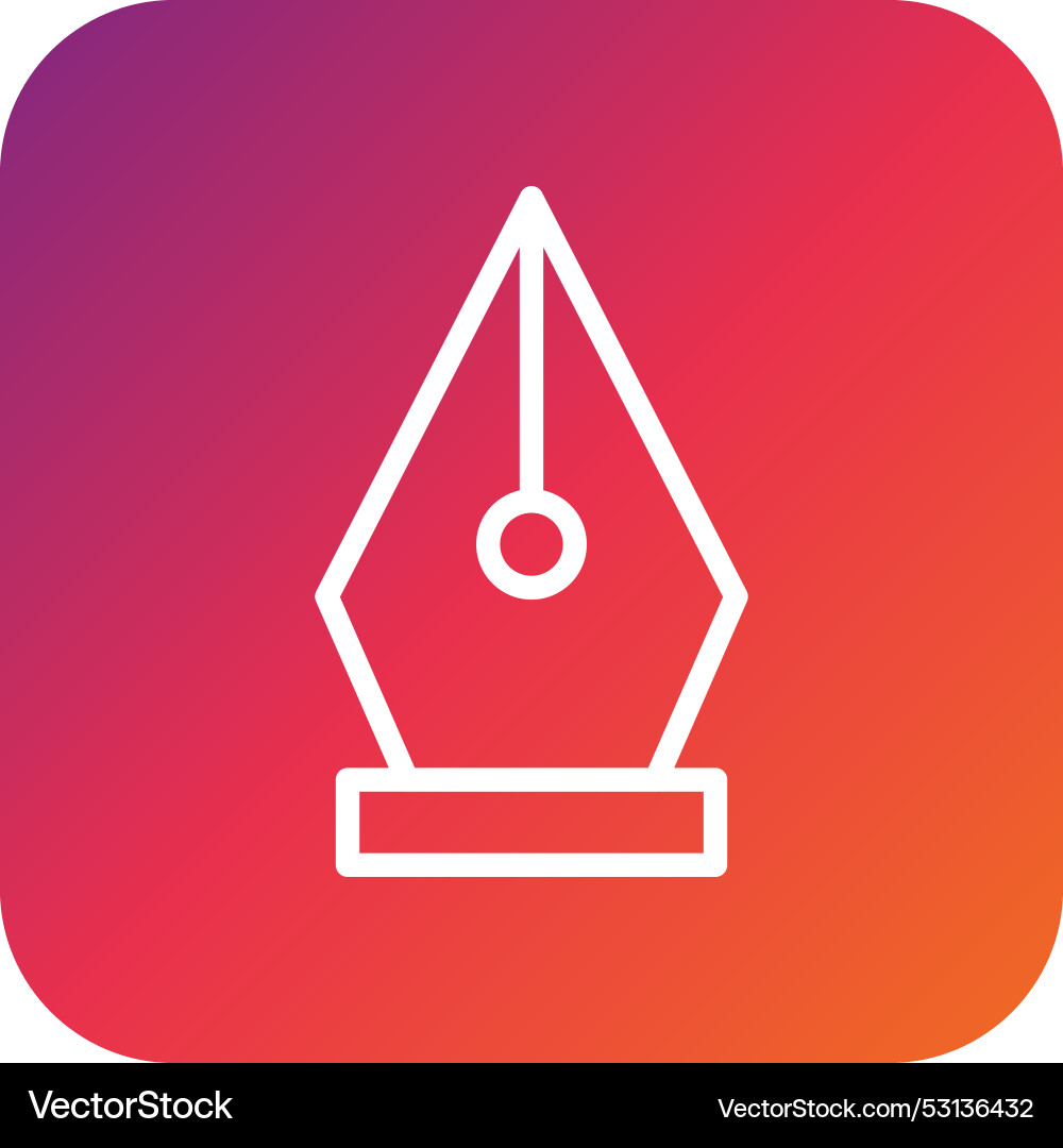 Nib icon design Vector Image