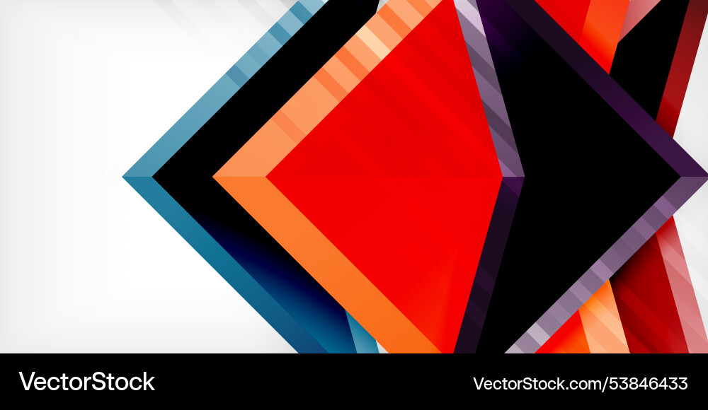 Abstract background color triangles and arrows Abstract background color triangles and arrows Vector Image