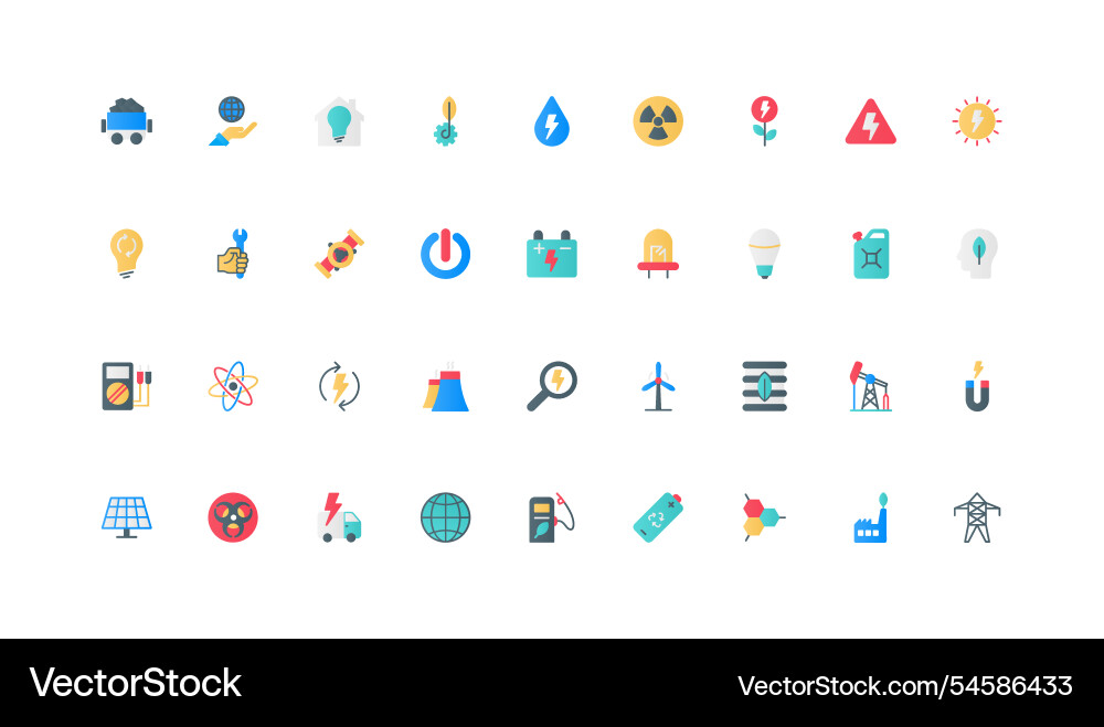 Energy generation with different type of resources Energy generation with different type of resources Vector Image