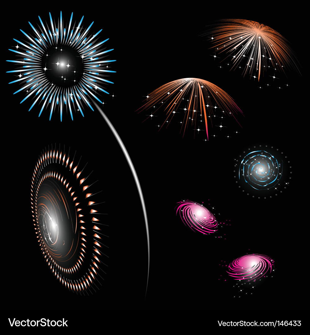 Fireworks Display Vector Image