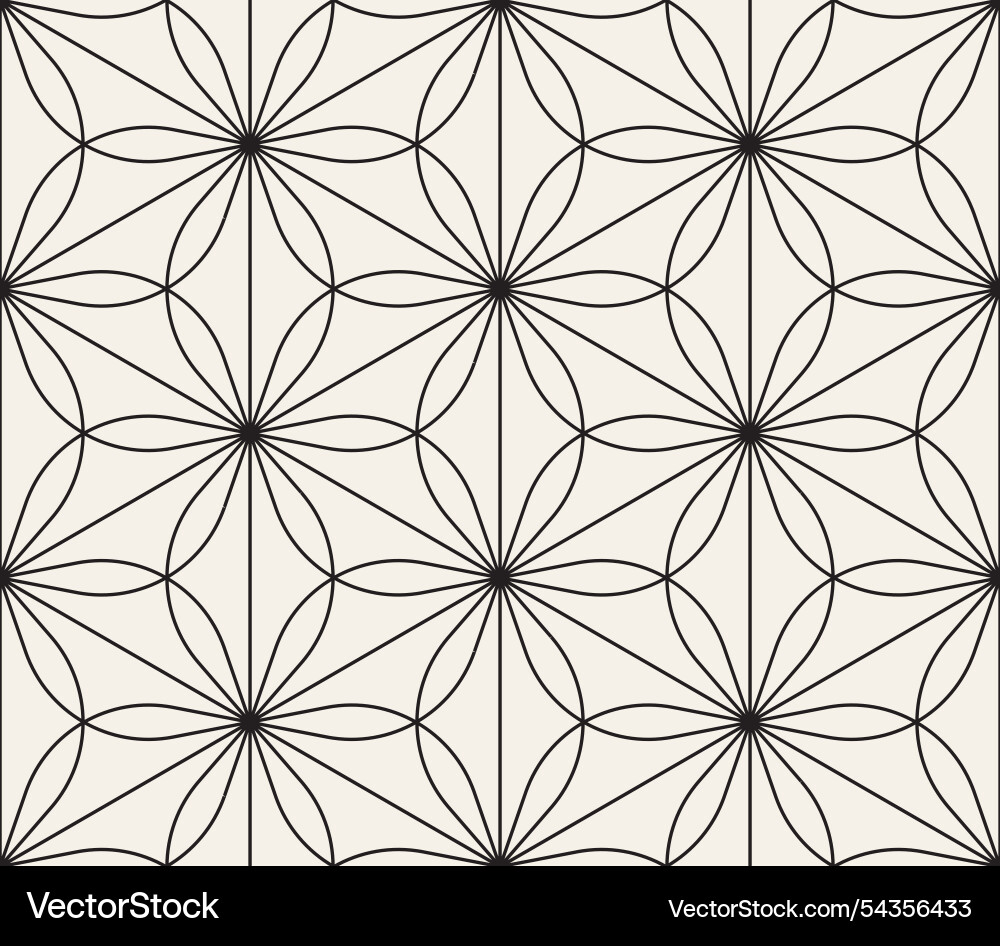 Seamless pattern repeating geometric elements vector image
