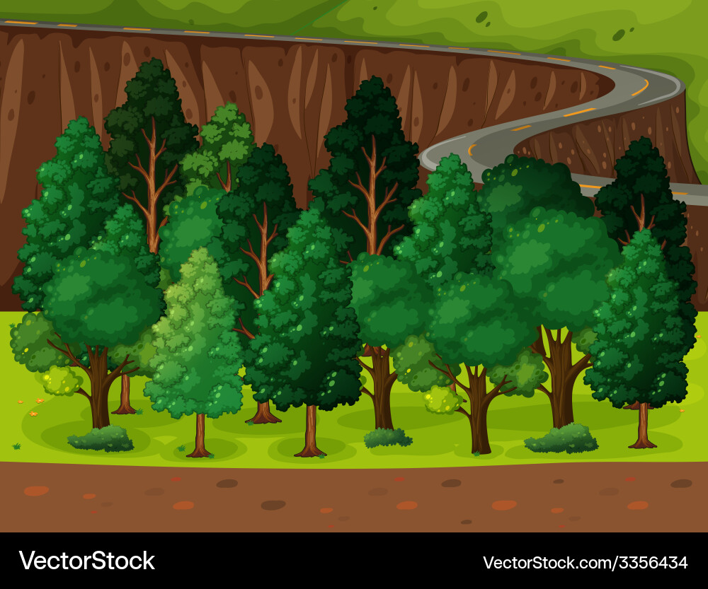 A long and winding road Royalty Free Vector Image