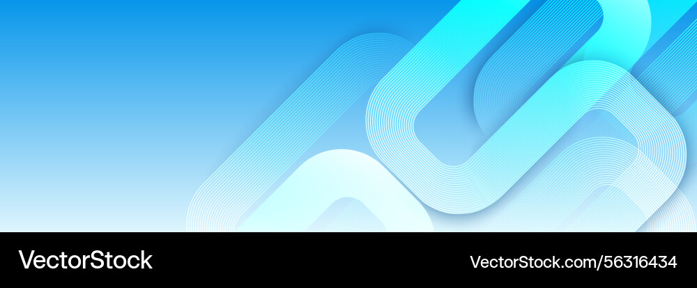 Abstract blue technology curve lines on gradient Abstract blue technology curve lines on gradient vector image
