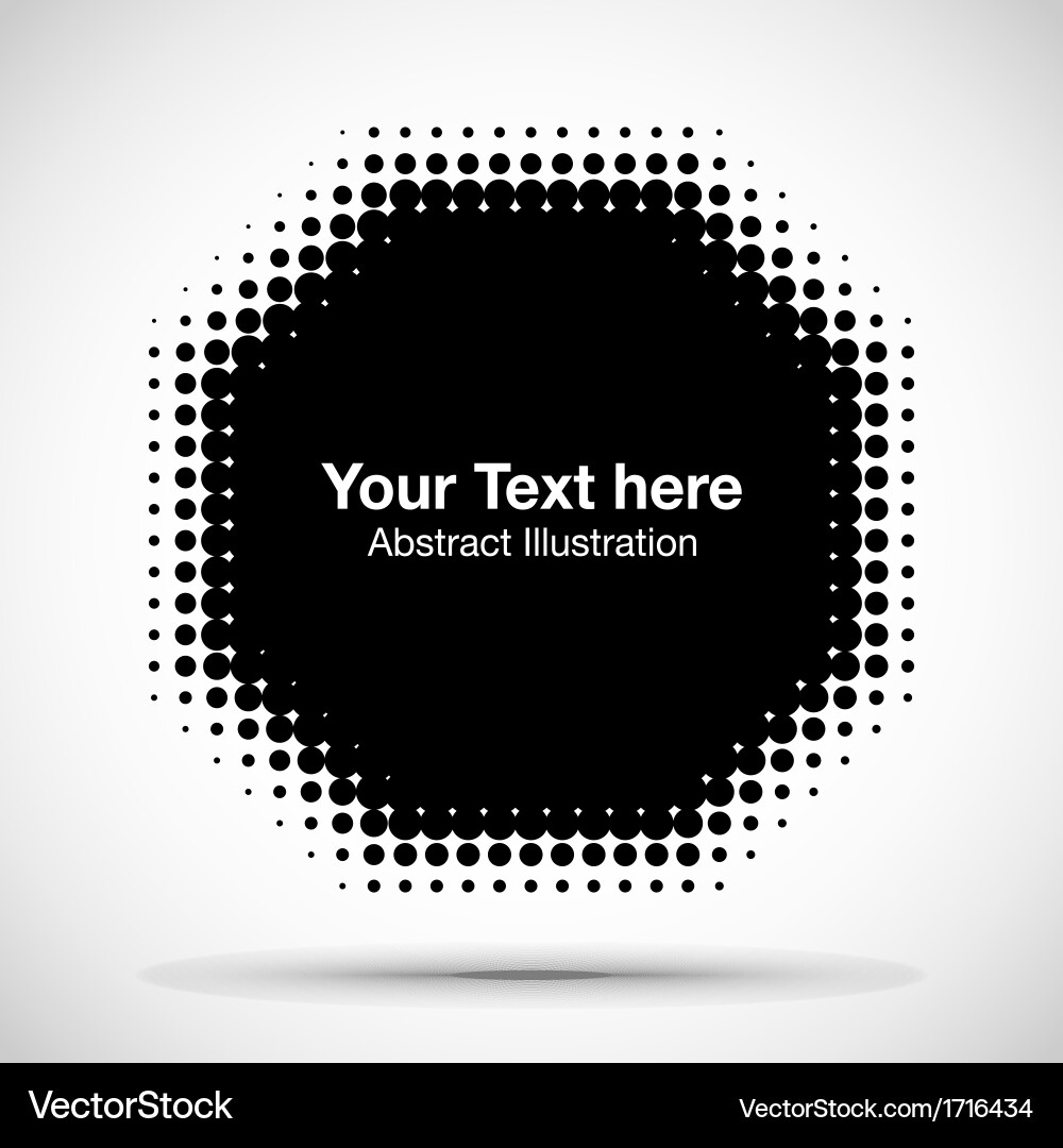 Abstract Halftone Pattern vector image