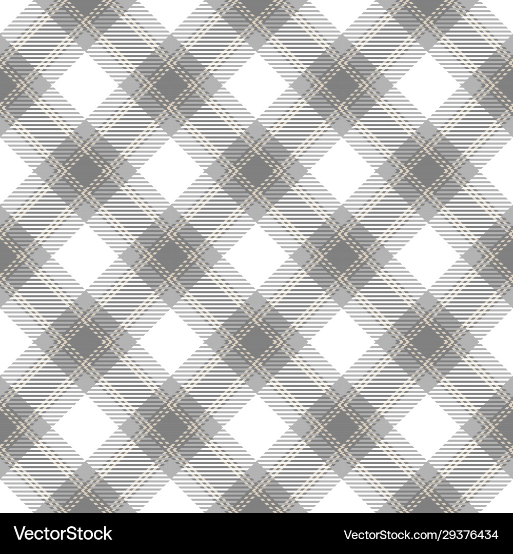 Grey Tartan Pattern Background Vector Image