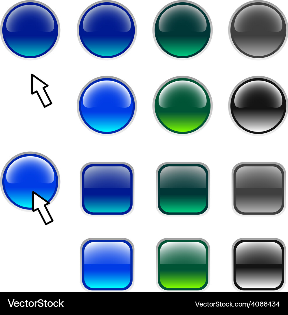 Web buttons Vector Image