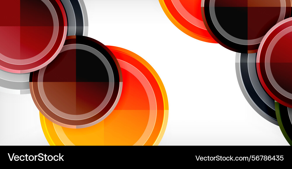 Abstract design features overlapping circles Abstract design features overlapping circles vector image
