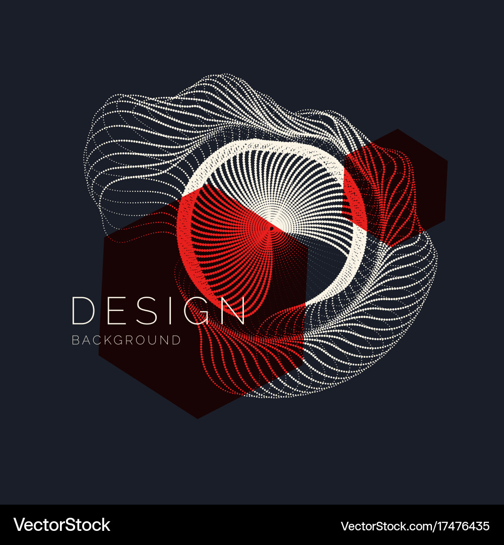 Dynamic Wave Particle Background vector image