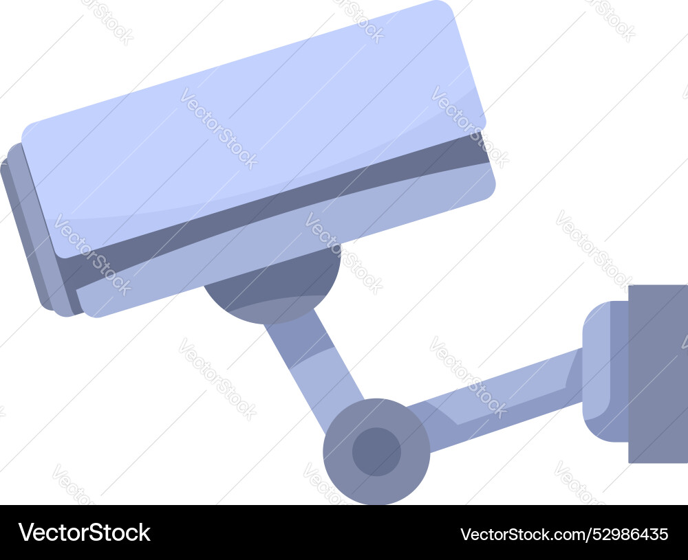 Modern security camera monitoring the area Modern security camera monitoring the area vector image