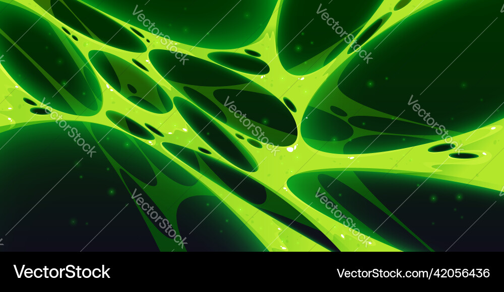 Slime background green toxic stretches of ooze Slime background green toxic stretches of ooze vector image
