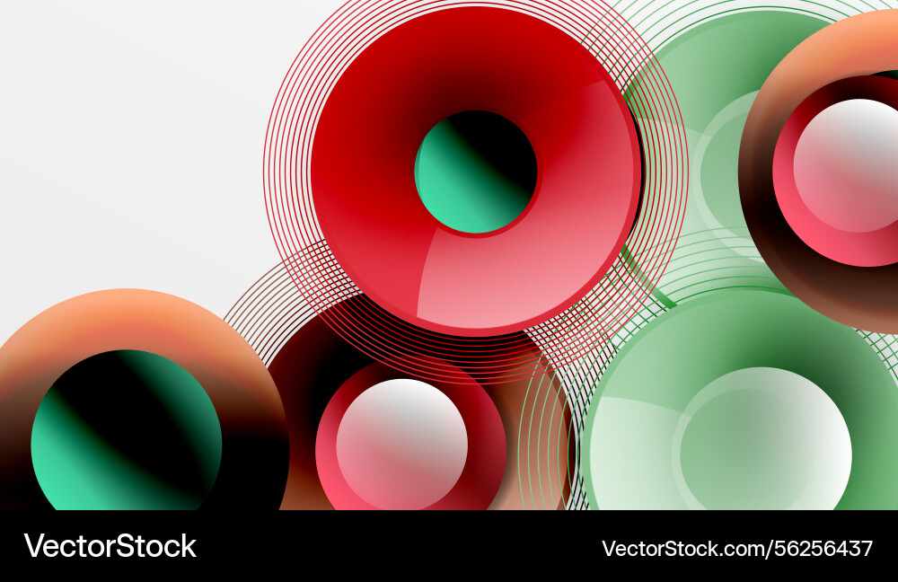 Abstract composition featuring overlapping Abstract composition featuring overlapping vector image