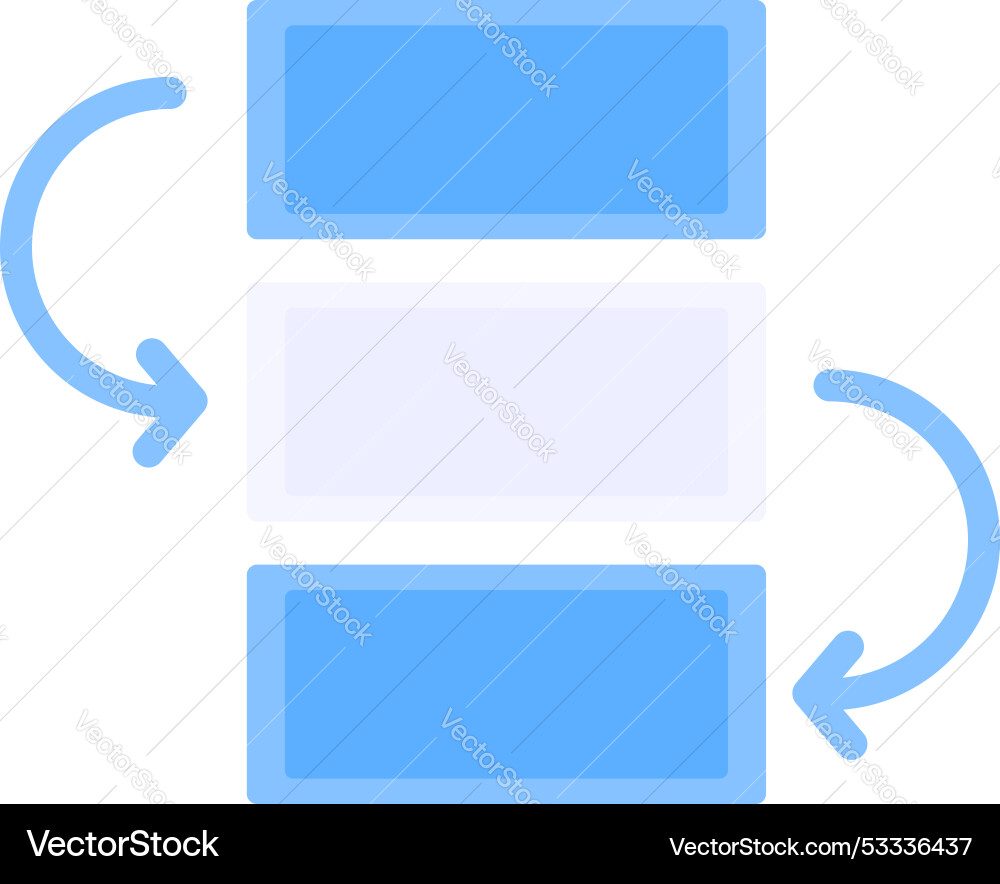 Data synchronization icon showing vector image