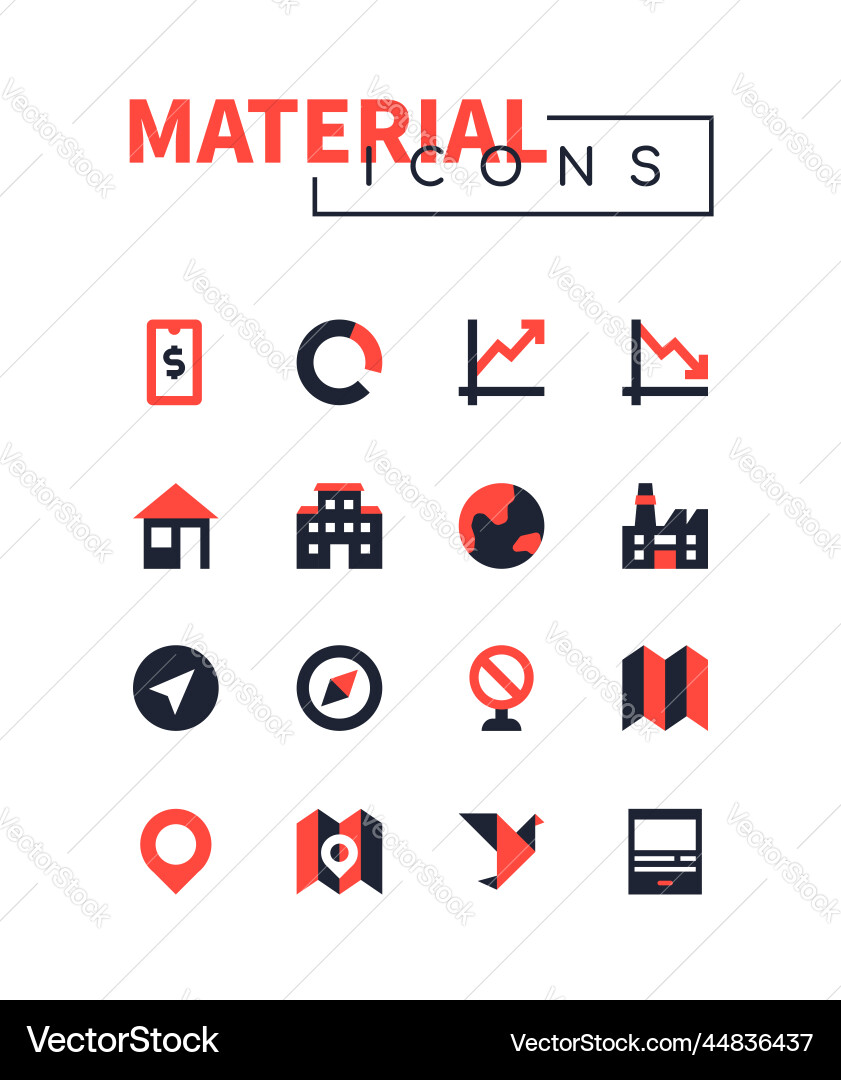 Geolocation and data statistics - flat design Geolocation and data statistics - flat design vector image