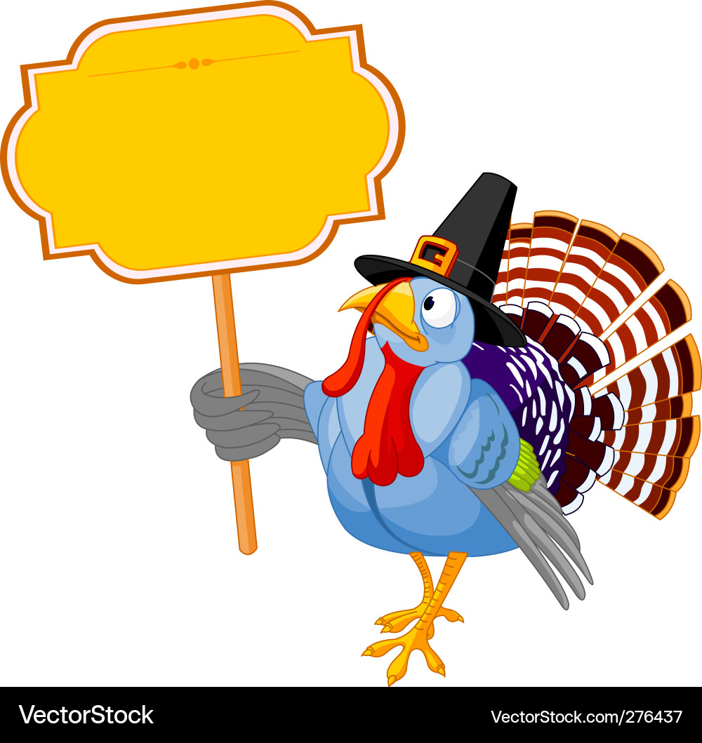 Happy Thanksgiving Türkei Vektorbild